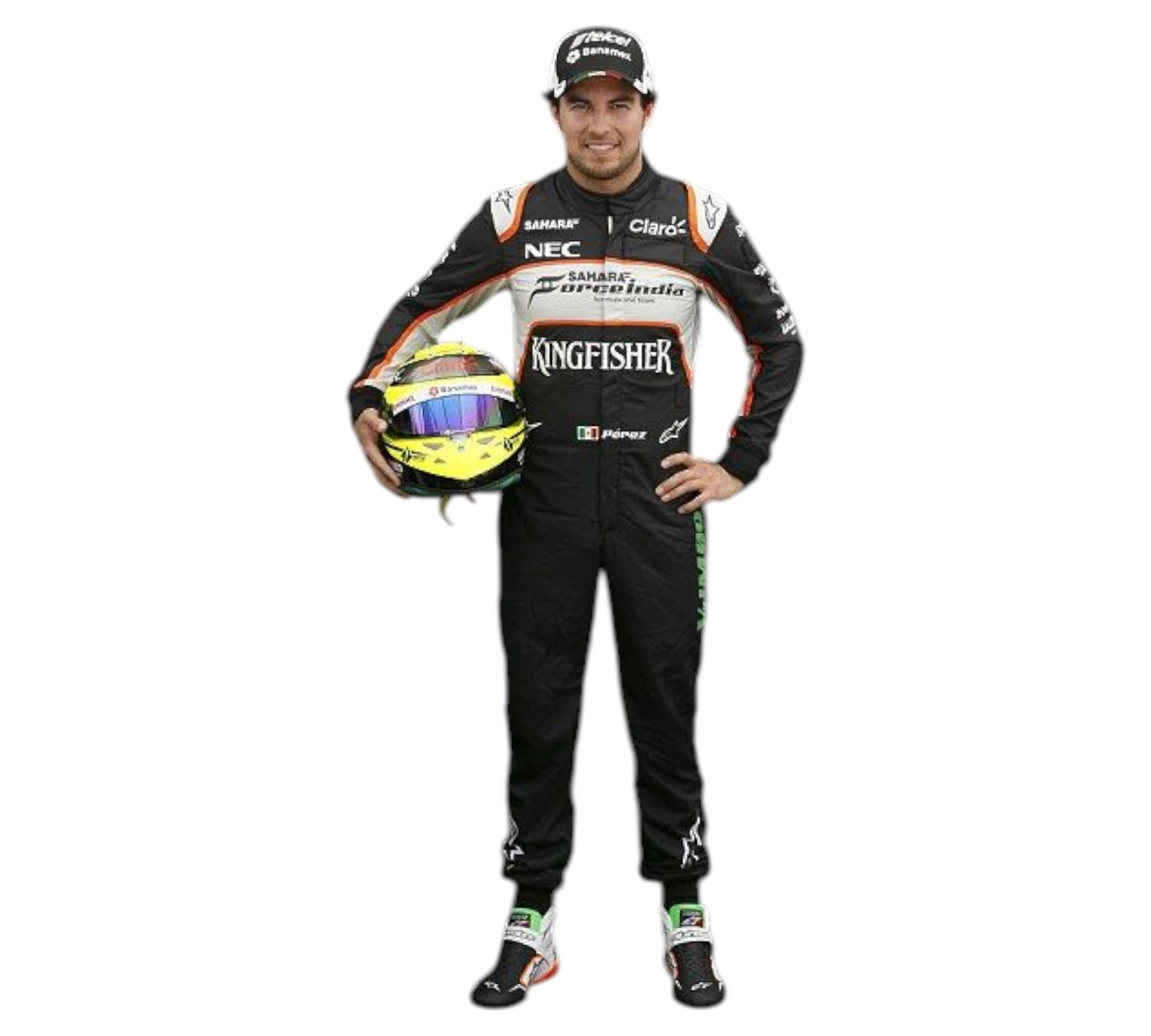 2016 Sergio Perez Race Worn Sahara Force India F1 Race Suit