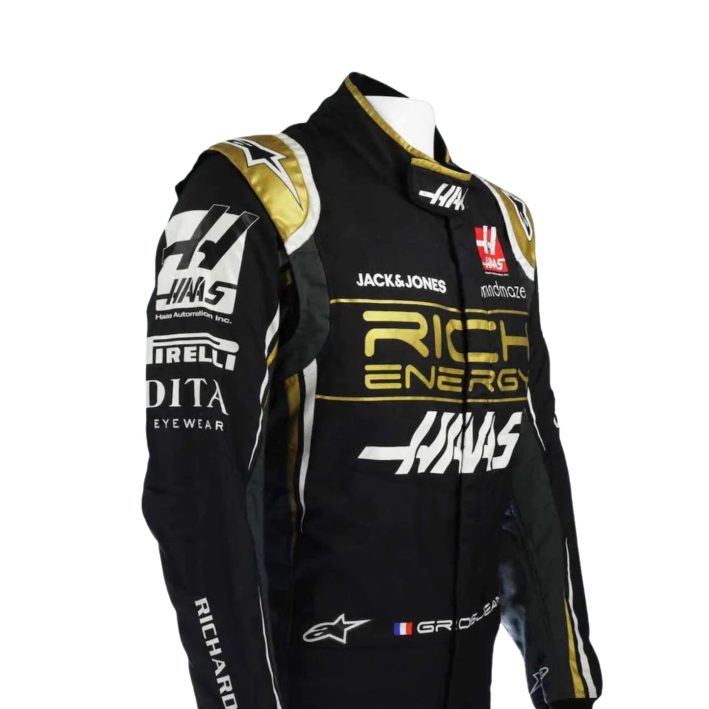 2019 Romain Grosjean F1 Racing Suit | Brex International