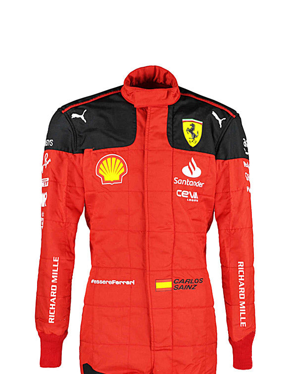 2023 Carlos Sainz Ferrari F1 Racing Suit | Premium Formula 1 Apparel