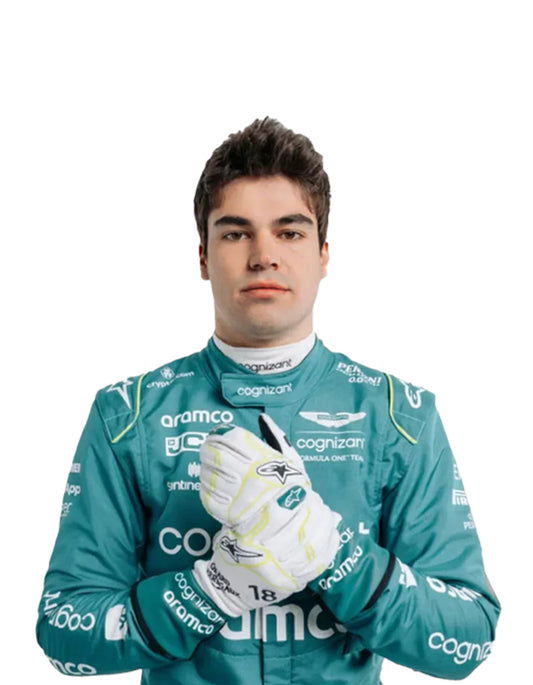 Lance Stroll 2023 Aston Martin F1 suit front view racing suit replica