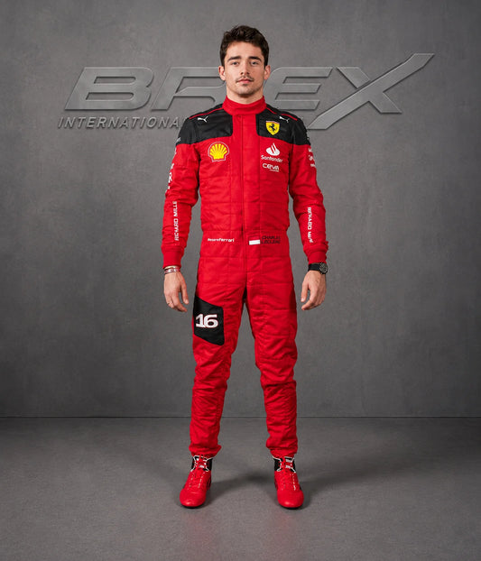 New Charles Leclerc 2023 Race Suit Ferrari F1