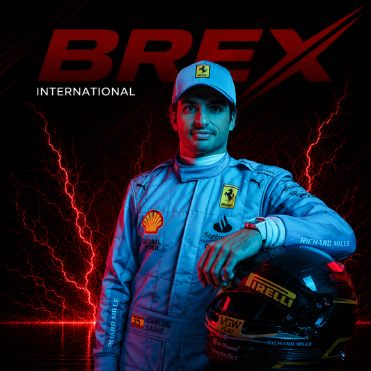 2024 Carlos Sainz Scuderia Ferrari Miami GP Formula 1 racing suit inspired by the iconic Grand Prix design.
