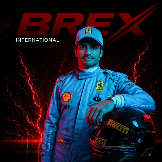 2024 Carlos Sainz Scuderia Ferrari Miami GP Formula 1 racing suit inspired by the iconic Grand Prix design.