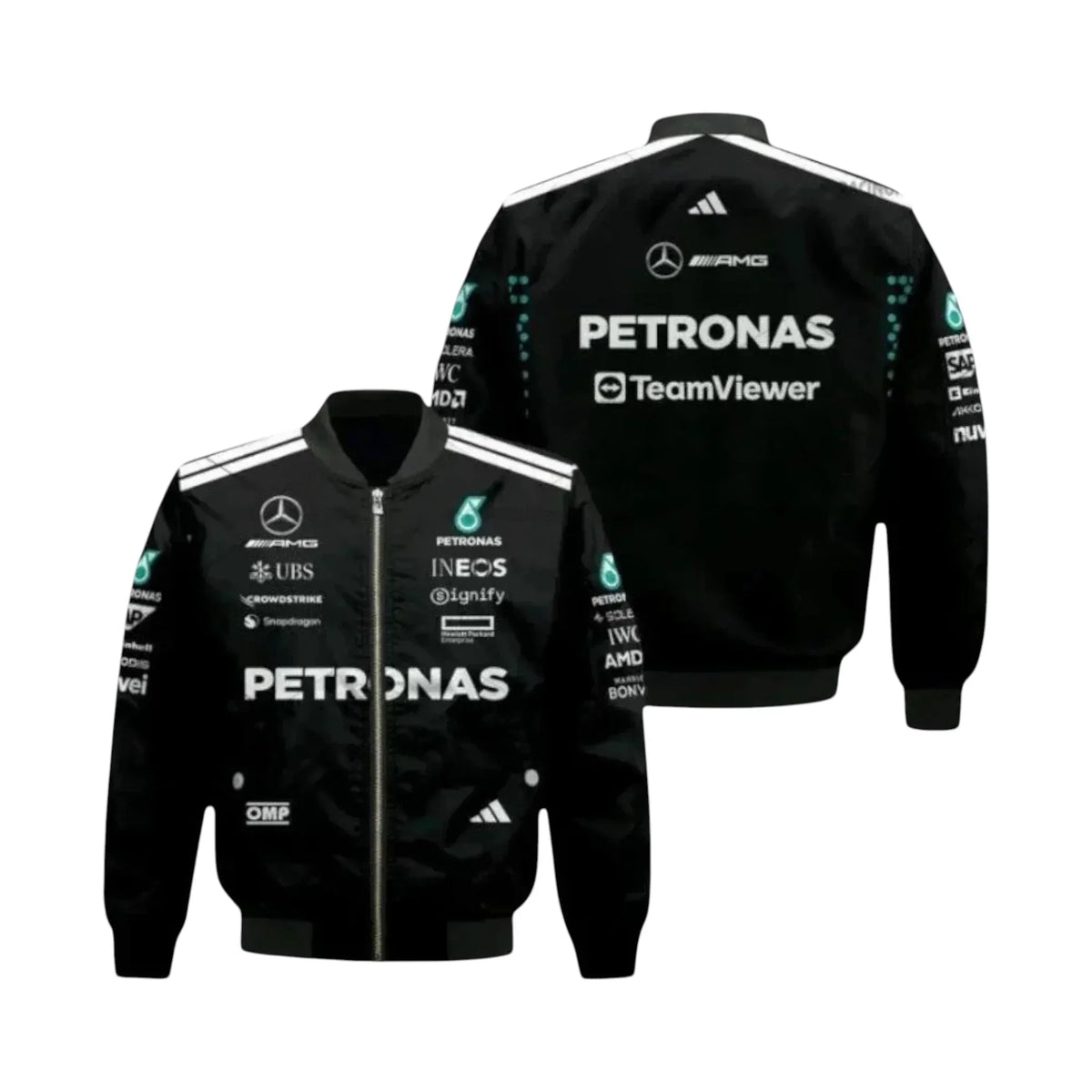 Brex 2025 Andrea Kimi Antonelli Mercedes F1 Vintage Racing Jacket - racing jacket, view 2 | Brex International