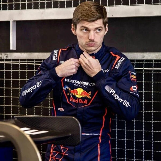 2025 Max Verstappen GT3 racing suit inspired by professional motorsport competition.