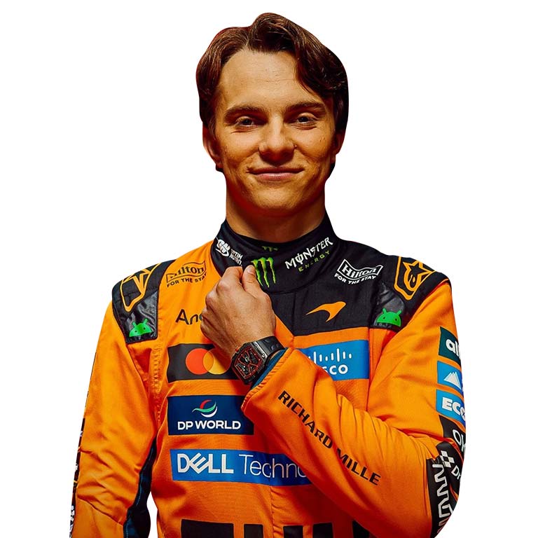 2026 Oscar Piastri McLaren F1 racing suit inspired by the latest Formula 1 season.