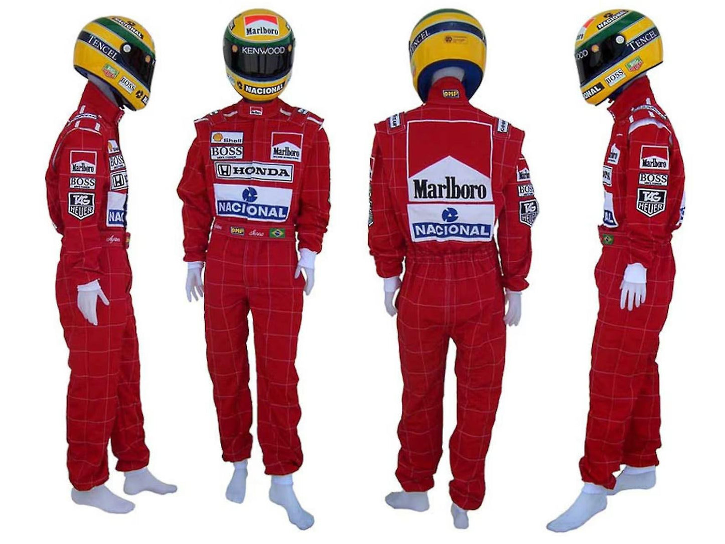 Ayrton Senna F1 Embroidered Fan Racing Suit | Brex International