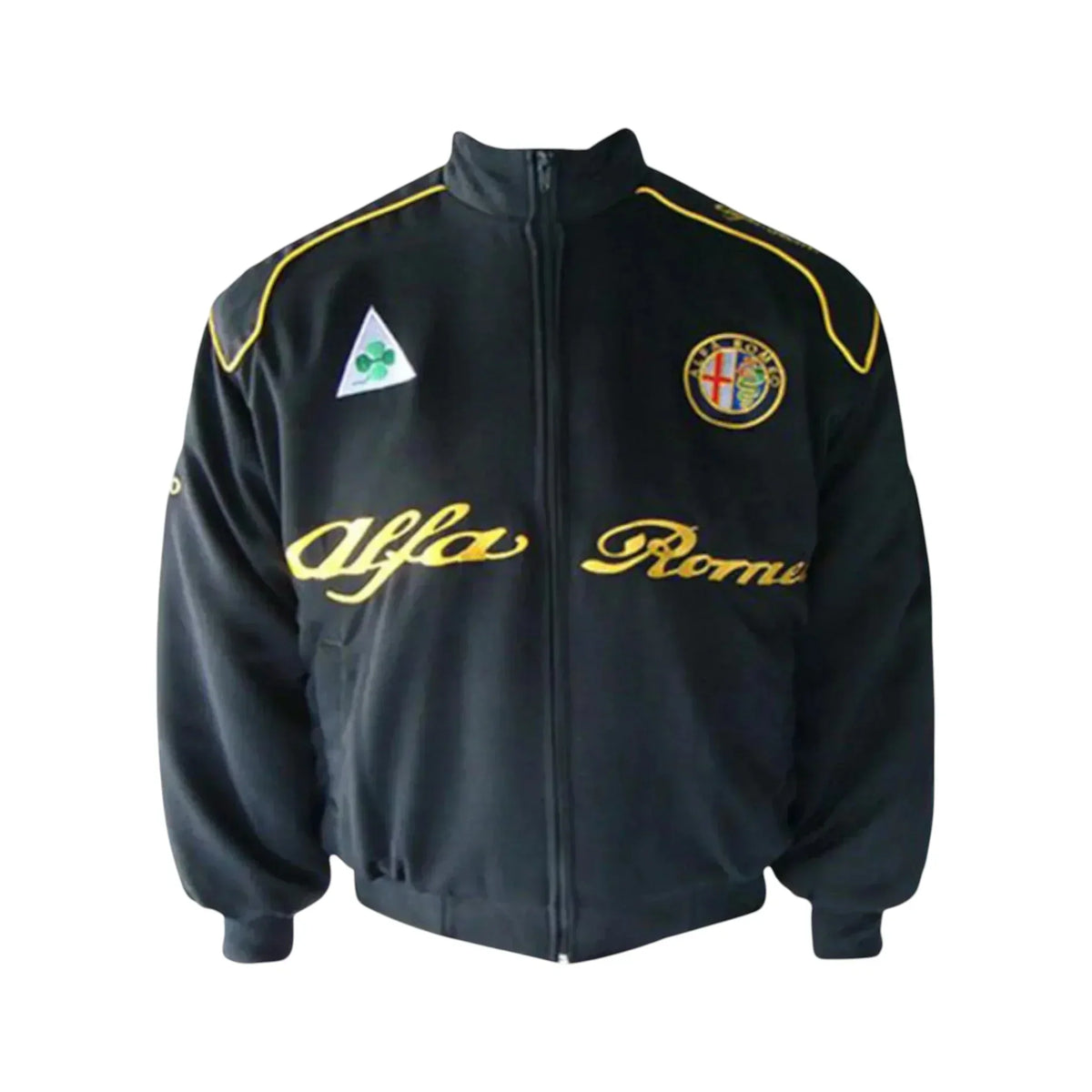 Brex Alfa Romeo Black Vintage Racing Jacket – Classic Motorsport Style - racing jacket, view 1 | Brex International