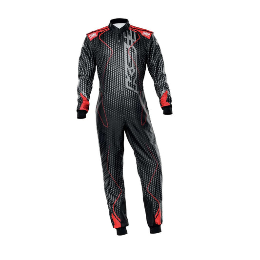 Black/Red OMP KS-3 ART Go Kart Racing Suit | Brex International