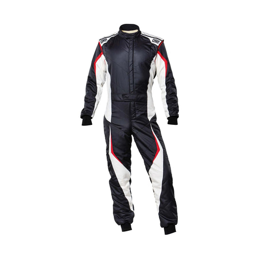 Black / White OMP Tecnica Evo Racing Suit | Brex International