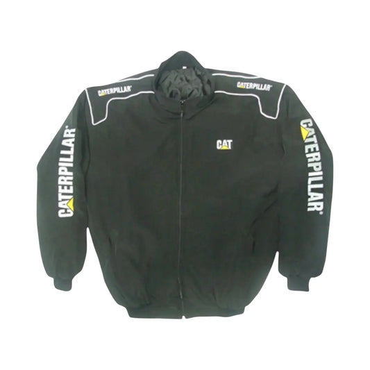 Brex CAT Caterpillar Bulldozer Black Racing Jacket - racing jacket, view 1 | Brex International