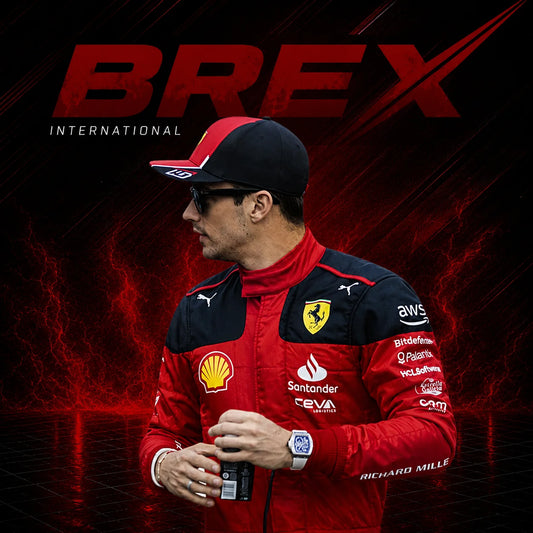 Premium Charles Leclerc Ferrari Formula 1 racing suit for collectors and motorsport enthusiasts.