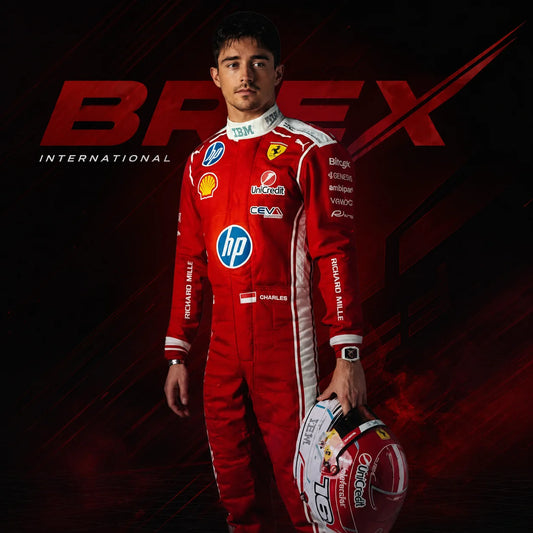 Ferrari HP 2026 Charles Leclerc Official Team Race Suit Made By Brex
