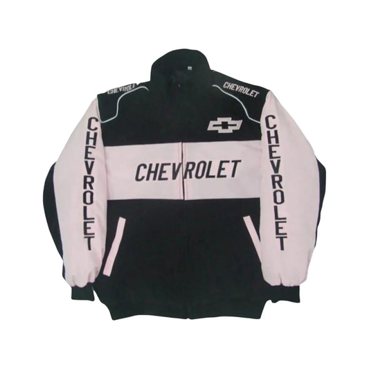 Brex Chevrolet Black & Pink Vintage Racing Jacket - racing jacket, view 1 | Brex International