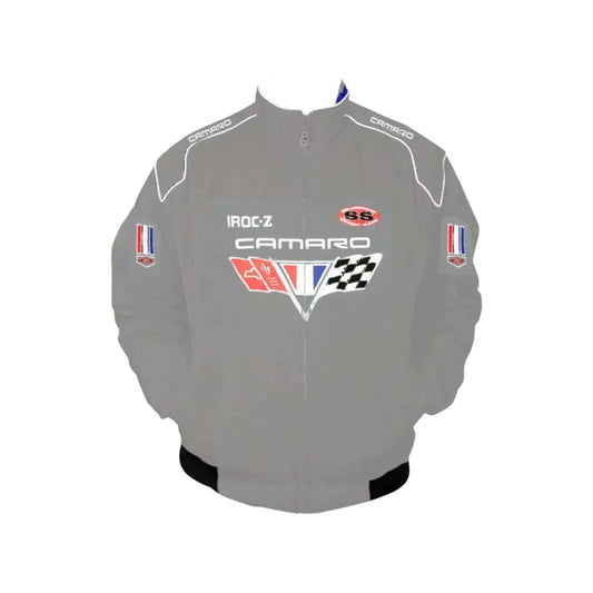 Brex Chevrolet Camaro Gray Vintage Racing Jacket - racing jacket, view 1 | Brex International