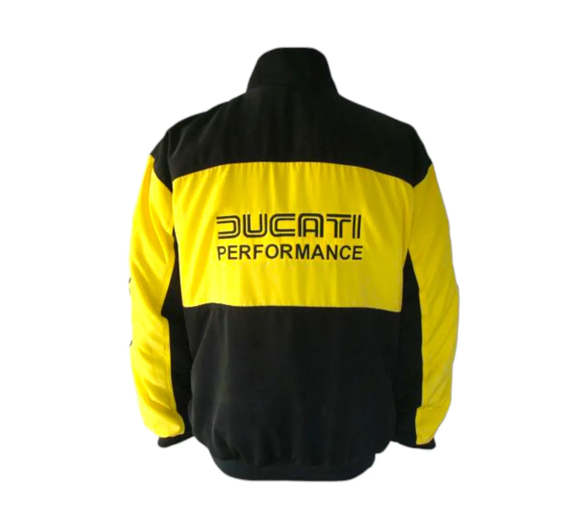 Brex Ducati Motorcycle Black & Yellow Racing Jacket Coat - racing jacket, view 2 | Brex International