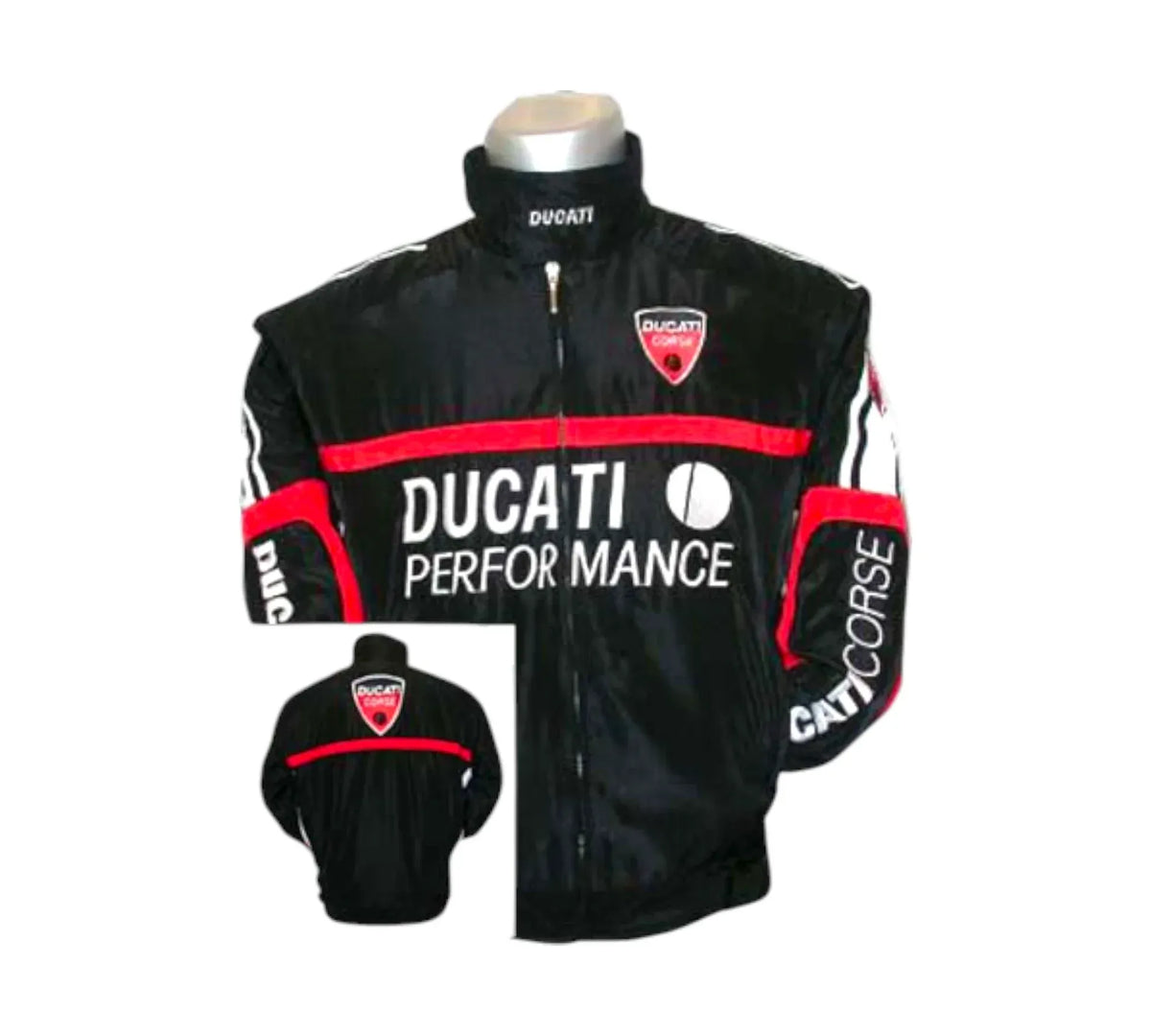 Brex Ducati Performance Black Racing Jacket Red Trim - racing jacket, view 2 | Brex International