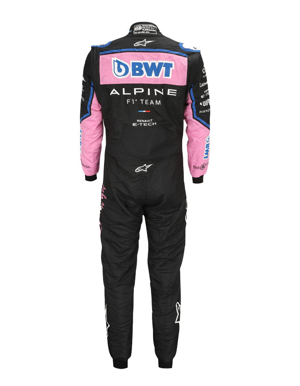 Premium Fernando Alonso Alpine Formula One racing suit with authentic motorsport styling.