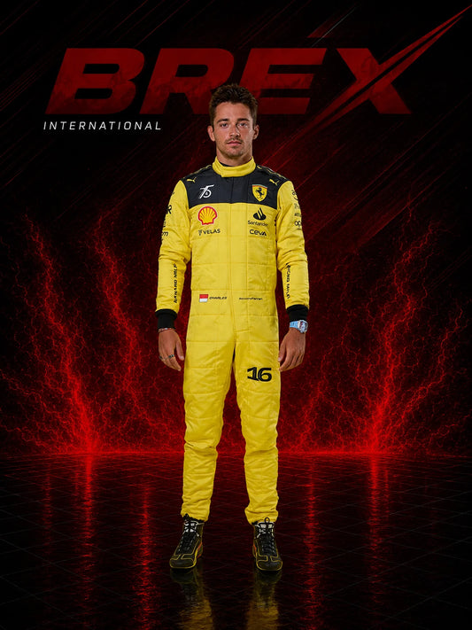 Premium Ferrari 75th Anniversary Formula 1 racing suit designed for collectors and motorsport enthusiasts.