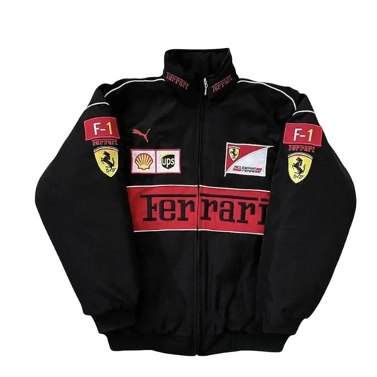 Brex Ferrari F1 Scuderia Racing Vintage Jacket Black Edition - racing jacket, view 1 | Brex International