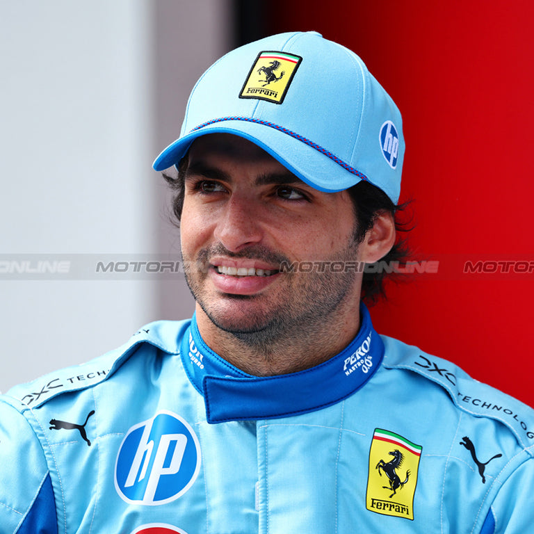 High-quality Ferrari Miami Grand Prix motorsport racing suit inspired by Carlos Sainz.