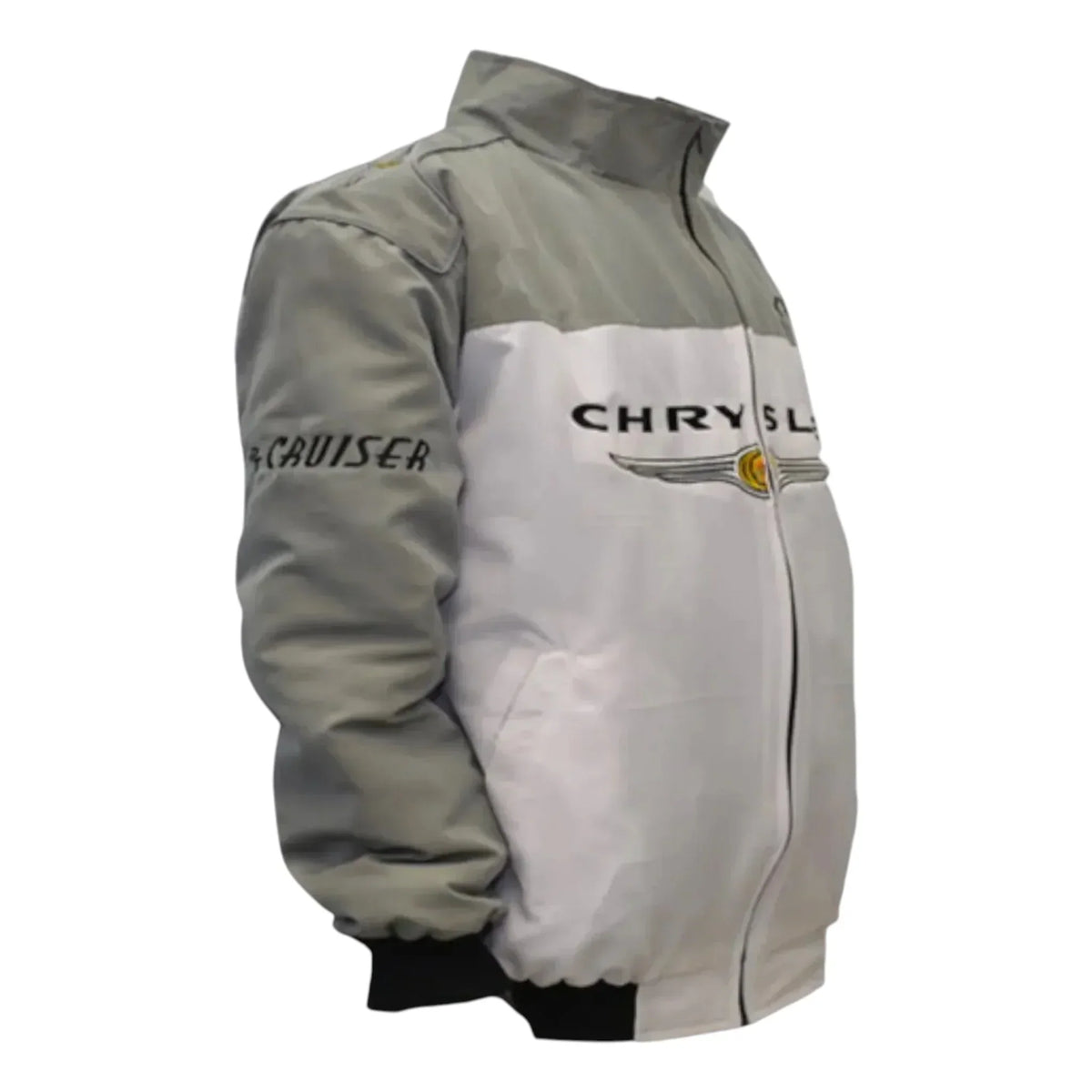 Brex Chrysler PT Cruiser Racing Jacket White Gray - racing jacket, view 3 | Brex International