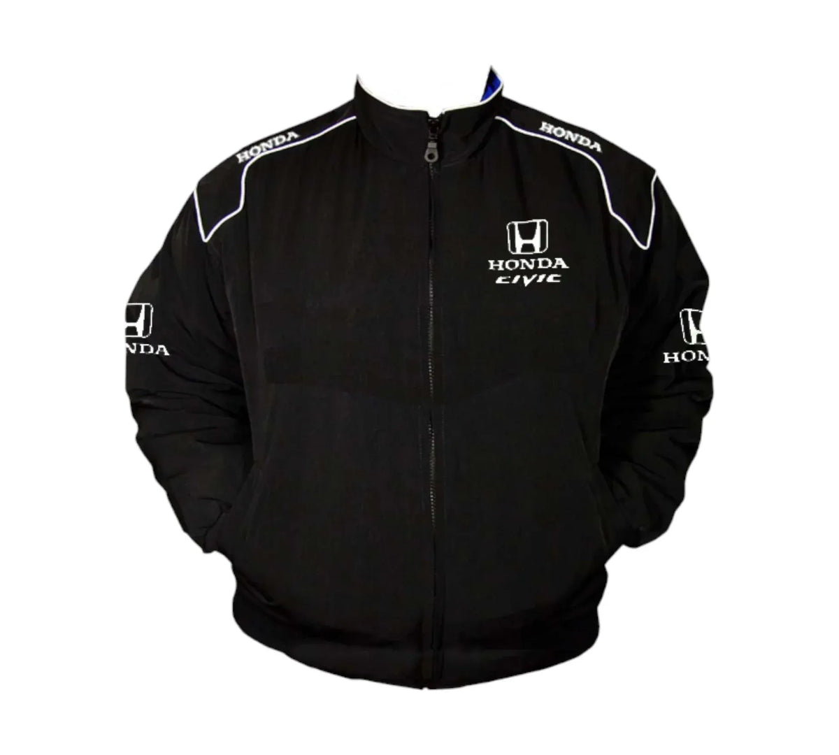 Brex Honda Civic Vintage Racing Jacket – Black Edition - racing jacket, view 1 | Brex International