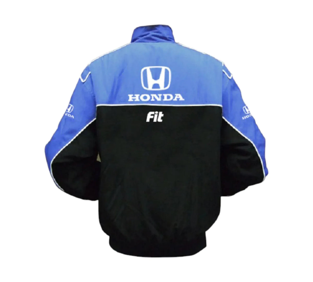 Brex Honda Fit Vintage Racing Jacket – Blue & Black Performance Edition - racing jacket, view 2 | Brex International