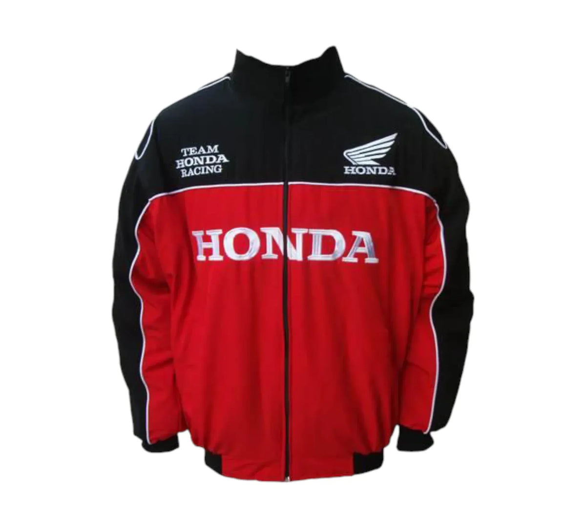 Brex Honda Vintage Racing Jacket – Black & Red Motorsport Edition - racing jacket, view 1 | Brex International