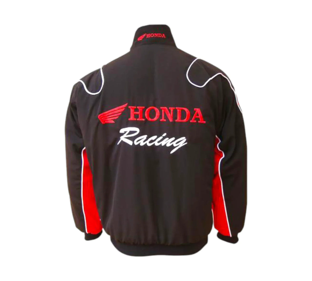 Brex Honda Vintage Racing Jacket – Black & Red Motorsport Edition Style 2 - racing jacket, view 2 | Brex International