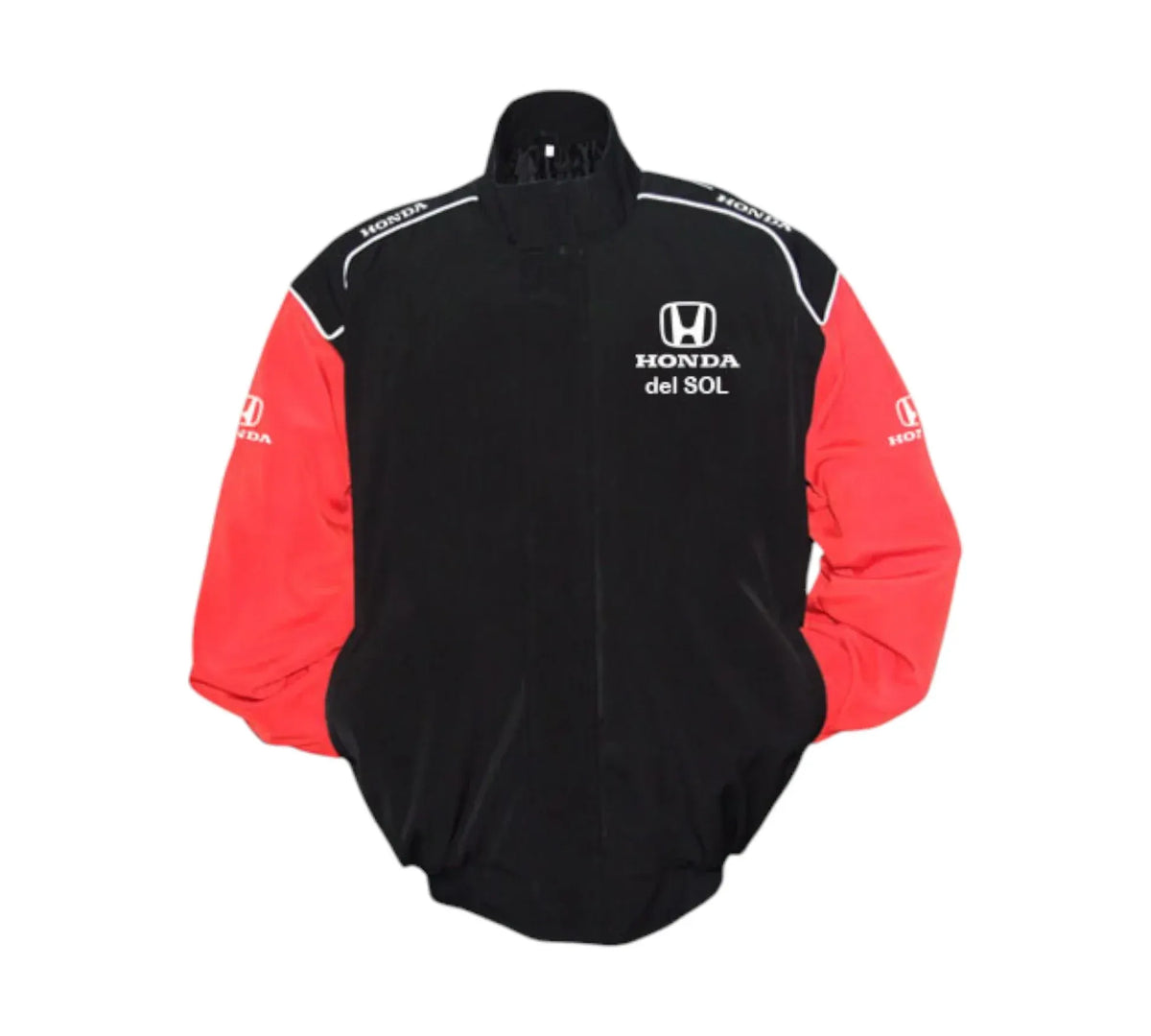 Brex Honda del Sol Racing Vintage Jacket – Black & Red Performance Edition - racing jacket, view 1 | Brex International