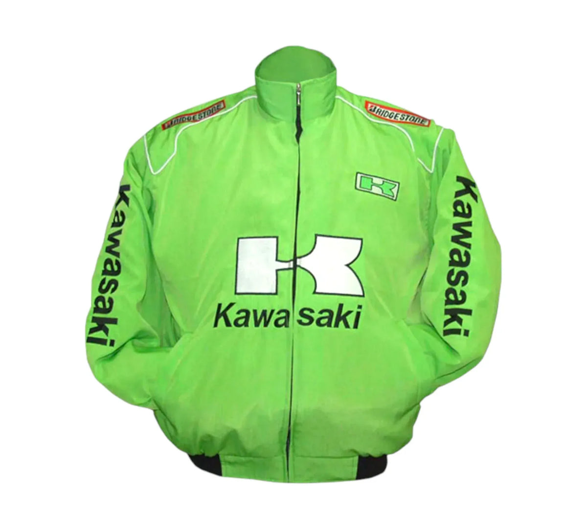 Brex Kawasaki Racing Jacket Light Green - racing jacket, view 1 | Brex International