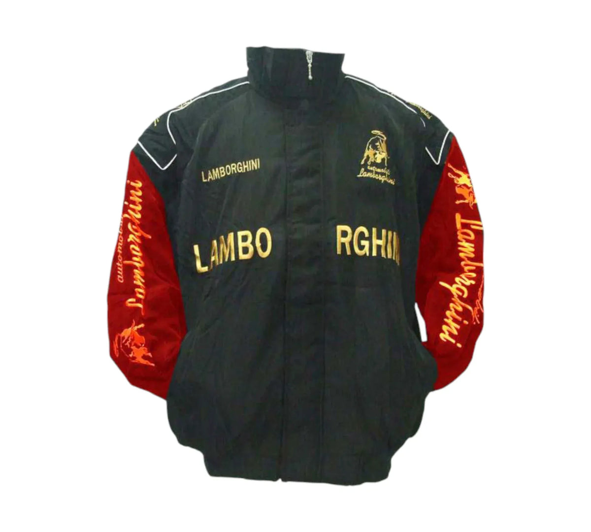 Brex Lamborghini Inspired Vintage Racing Jacket Black Red - racing jacket, view 1 | Brex International