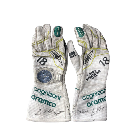 Lance Stroll 2023 Baku Worn F1 Racing Gloves | Brex International