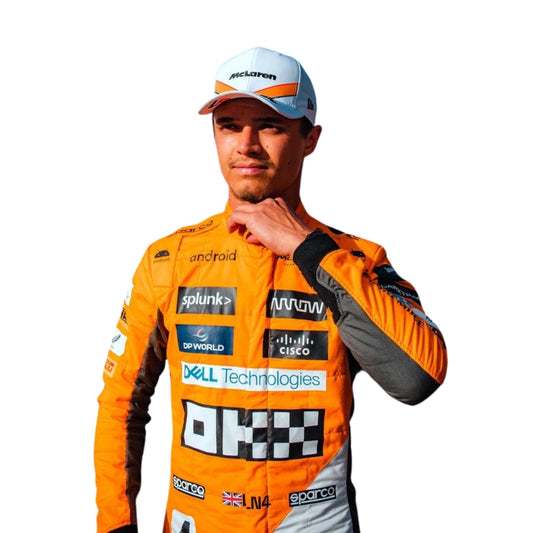 2023 Lando Norris 'Triple Crown' Spanish GP F1 Racing Suit | Brex International