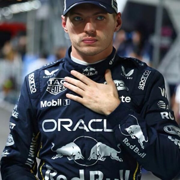 Formula 1 Las Vegas Grand Prix Red Bull Racing suit designed for motorsport collectors.