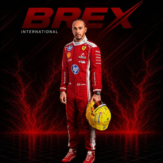 Premium Lewis Hamilton Formula 1 racing suit designed for collectors and motorsport enthusiasts.