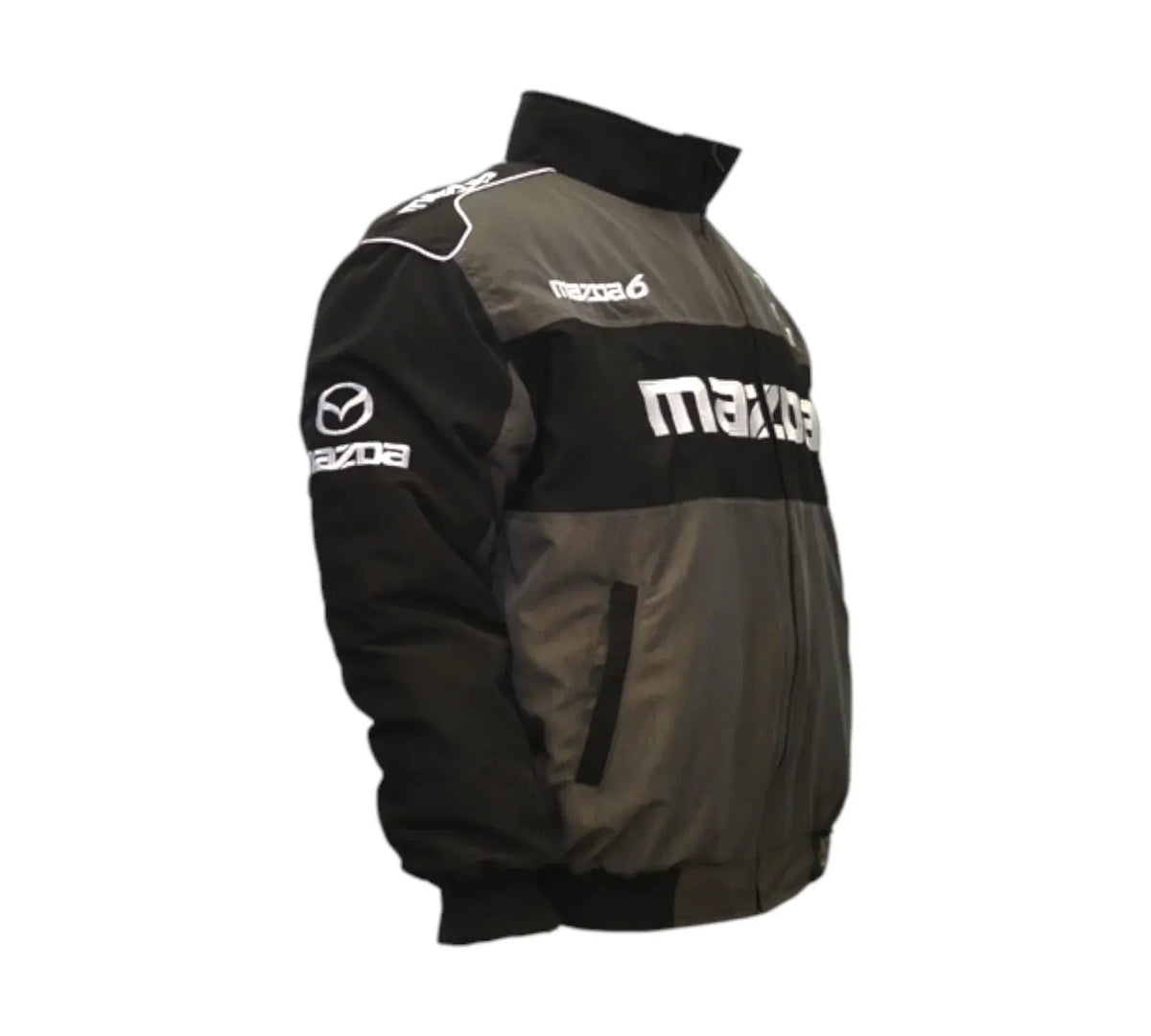 Brex Mazda 6 Racing Vintage Jacket Black Dark Gray - racing jacket, view 3 | Brex International