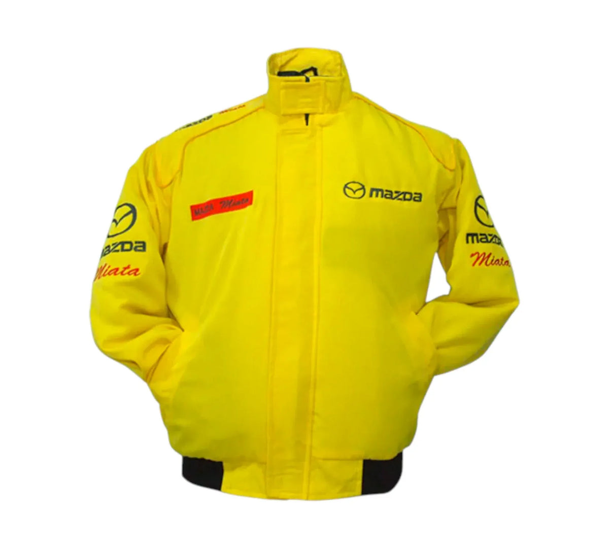 Brex Mazda Miata Yellow Vintage Racing Performance Jacket - racing jacket, view 1 | Brex International