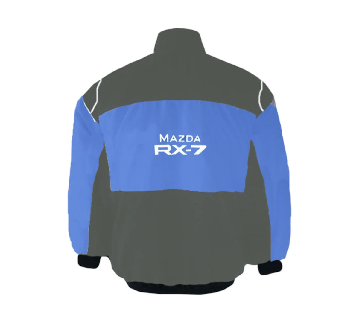 Brex Mazda RX-7 Dark Gray Royal Blue Vintage Racing Jacket - racing jacket, view 2 | Brex International