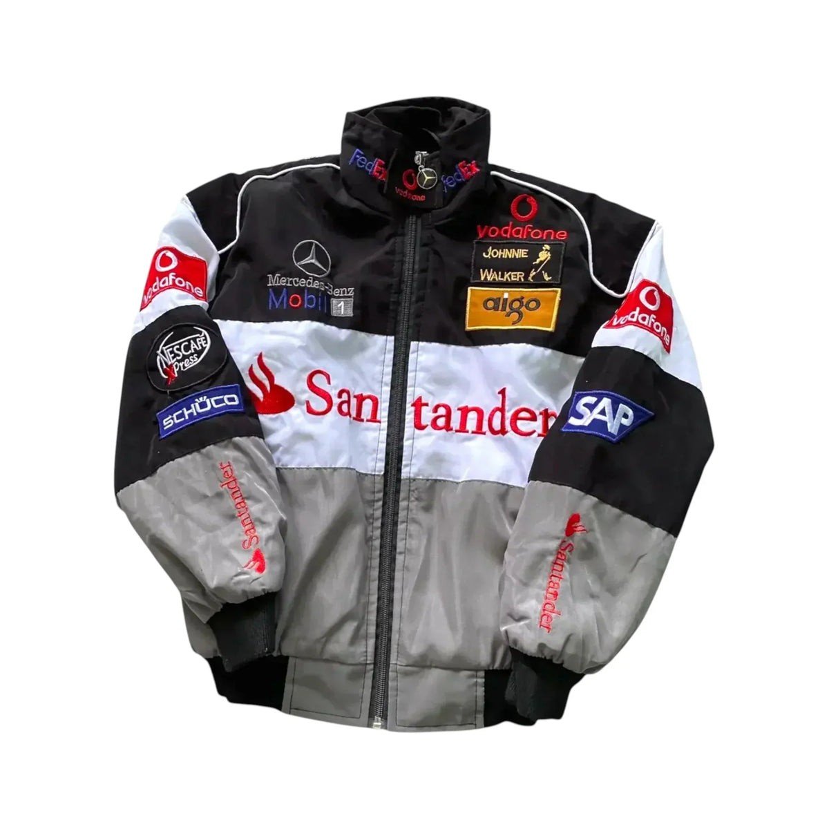 Brex McLaren Mercedes Santander F1 Vintage Racing Jacket - racing jacket, view 1 | Brex International