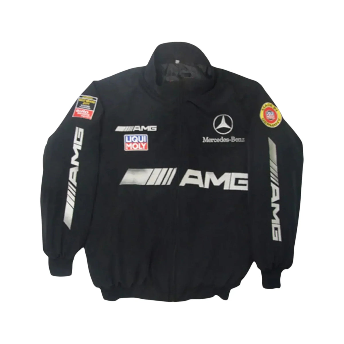 Brex Mercedes AMG F1 Vintage Black Racing Jacket – Heritage Edition - racing jacket, view 1 | Brex International