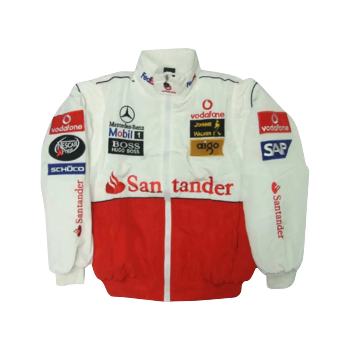 Brex Mercedes McLaren Santander Vintage F1 Racing Jacket – Heritage Edition - racing jacket, view 1 | Brex International