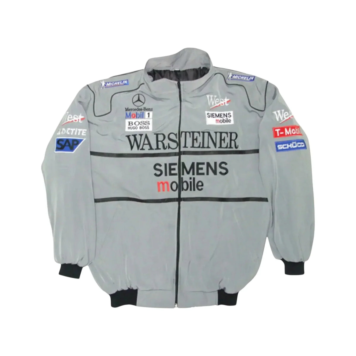 Brex Mercedes Warsteiner Vintage Racing Jacket Gray - racing jacket, view 1 | Brex International