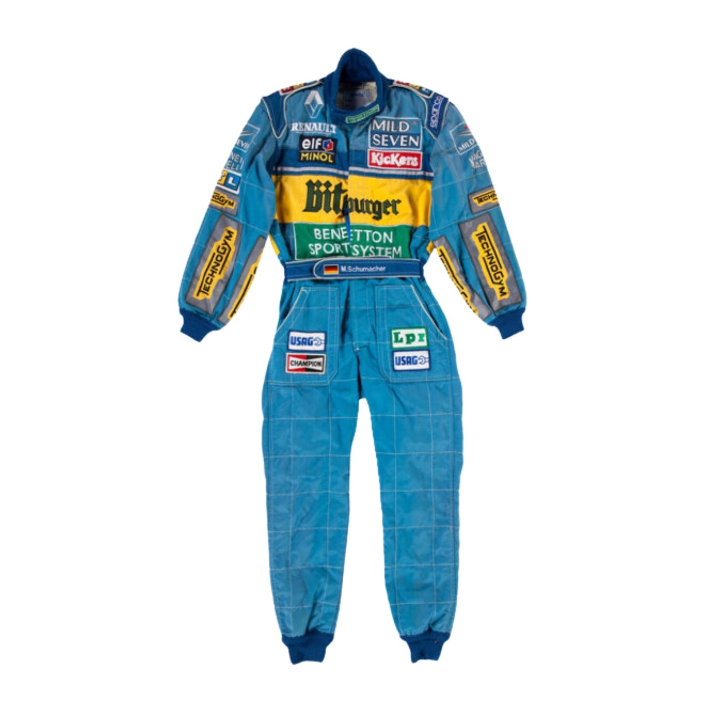 1995 Michael Schumacher BitBurger F1 Racing Suit | Brex International