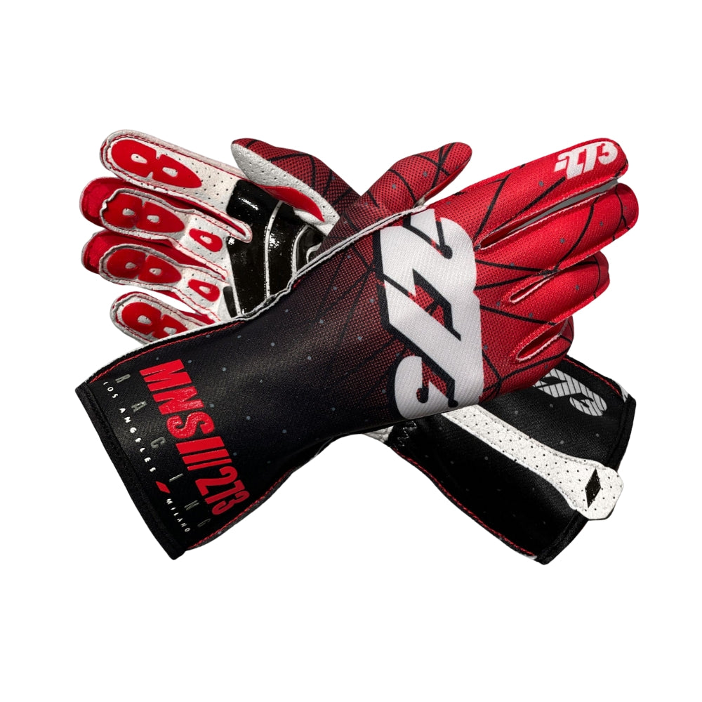 Minus 273 POLY 3 Black/Red/White Racing Gloves | Brex International