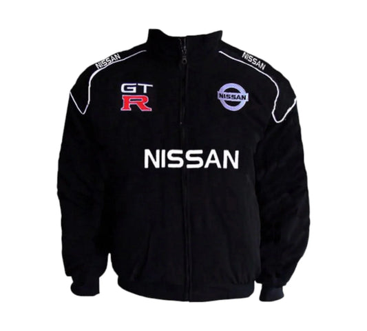 Brex Nissan GTR Vintage Racing Jacket Black – Motorsport Style - racing jacket, view 1 | Brex International