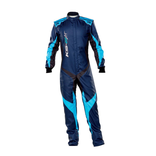 OMP KS-2 ART Navy Blue Karting Race Suit | Brex International