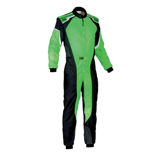 OMP KS-3 FLUO Green / Black Go Kart Racing Suit | Brex International