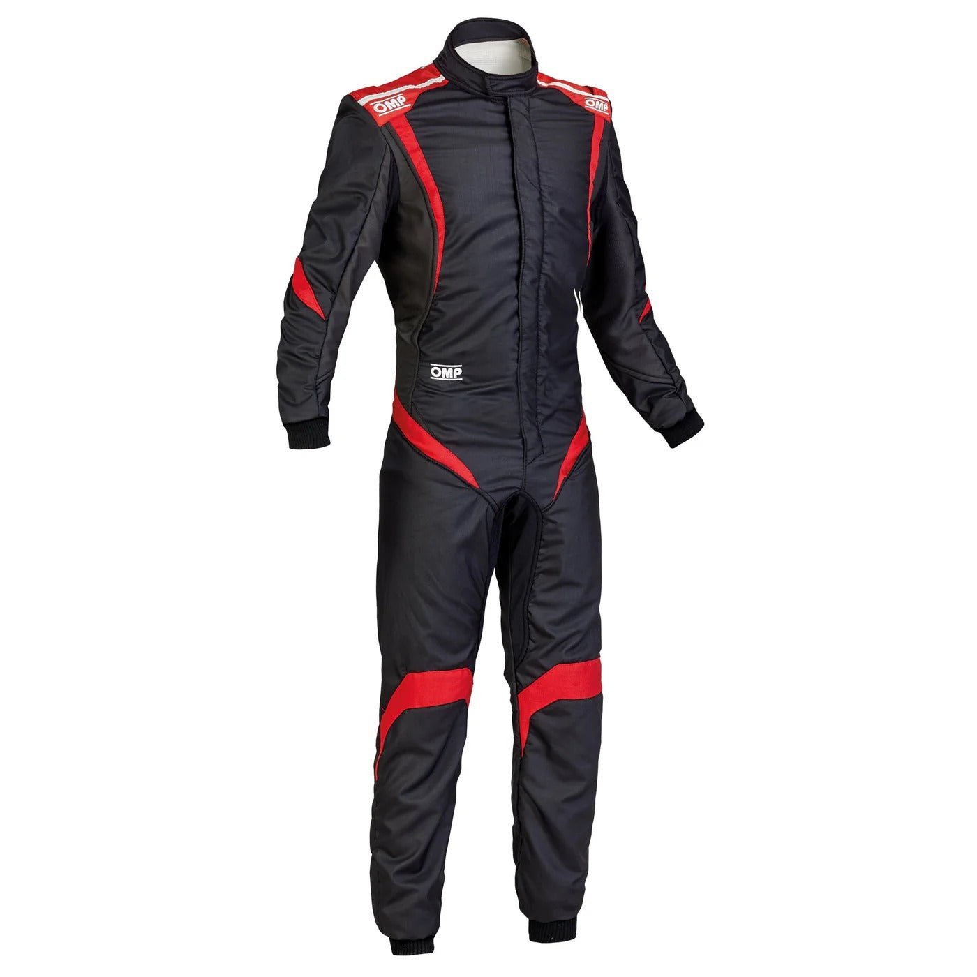 OMP ONE-S1 Black/Red Kart Racing Suit | Brex International